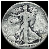 1941-D Silver Walking Liberty Half Dollar NICELY C
