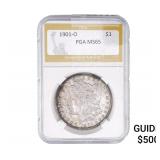 1901-O Morgan Silver Dollar PGA MS65