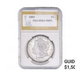 1884 Morgan Silver Dollar PGA MS63 DMPL