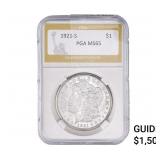 1921-S Morgan Silver Dollar PGA MS65