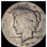 1934 Peace Silver Dollar ABOUT UNCIRCULATED