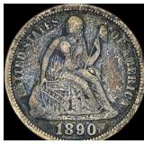 1890 Seated Liberty Dime HIGH GRADE
