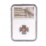 Roman Claudius II, AD 268-270 BI Dbl-Denarius NGC