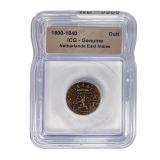 1800-1840 Netherlands East Indies Duit ICG Genuin