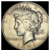 1921 Silver Peace Dollar CLOSELY UNCIRCULATED