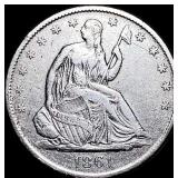 1861-O Seated Liberty Half Dollar NEARLY  UNCIRCU