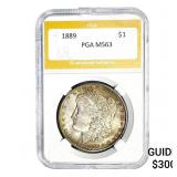 1889 Morgan Silver Dollar PGA MS63