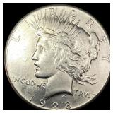 1928-S Silver Peace Dollar CLOSELY  UNCIRCULATED