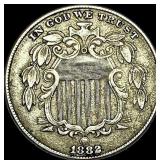 1882 Shield Nickel NEARLY UNCIRCULATED