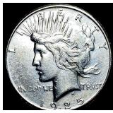 1925-S Silver Peace Dollar CLOSELY UNCIRCULATED