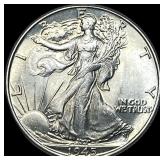 1945 Walking Liberty Half Dollar NICELY CIRCULATED