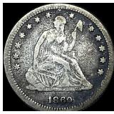 1860 Seated Liberty Quarter LIGHTLY CIRCULATED