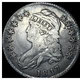 1817 Capped Bust Half Dollar NEARLY UNCIRCULATED