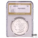 1899-S Morgan Silver Dollar PGA MS63