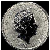 2022 Platinum 1 oz Britannia Â£100 SUPERB GEM BU