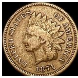 1871 Indian Head Cent NICELY CIRCULATED