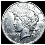 1923 Silver Peace Dollar CLOSELY UNCIRCULATED