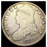 1829 Capped Bust Half Dollar LIGHTLY  CIRCULATED