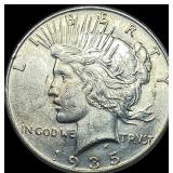1935 Silver Peace Dollar CLOSELY UNCIRCULATED