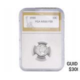 1930 Mercury Silver Dime PGA MS66 FSB