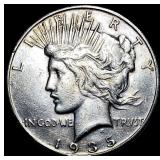 1935-S Silver Peace Dollar CLOSELY UNCIRCULATED