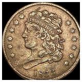 1833 Copper Half Cent NEARLY UNCIRCULATED