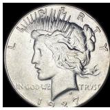 1927-S Silver Peace Dollar CLOSELY UNCIRCULATED