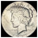 1927-S Silver Peace Dollar CLOSELY UNCIRCULATED