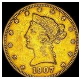 1907-S Gold $10 Liberty Head Eagle UNCIRCULATED