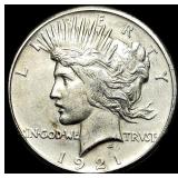 1921 Silver Peace Dollar CLOSELY UNCIRCULATED