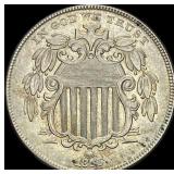 1866 Shield Nickel CHOICE AU