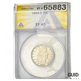 1894-O Barber Quarter ANACS EF45