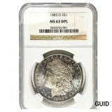 1883-O Morgan Silver Dollar NGC MS63 DPL
