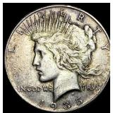 1935-S Silver Peace Dollar NEARLY UNCIRCULATED