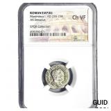 Roman Maximinus I, AD 235-238 AR Denarius NGC ChV