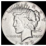 1935-S Silver Peace Dollar NEARLY UNCIRCULATED