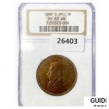 1898 S. African Bronze Penny NGC MS63 BN