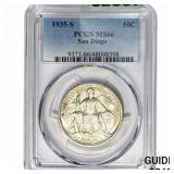 1935-S San Diego Half Dollar PCGS MS66