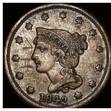 1842 Braided Hair Large Cent NEARLY  UNCIRCULATED