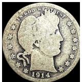 1914-S Barber Half Dollar NICELY CIRCULATED
