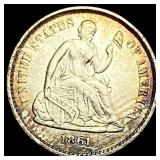1861 Seated Liberty Half Dime CLOSELY  UNCIRCULAT