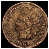 1868 Indian Head Cent LIGHTLY CIRCULATED