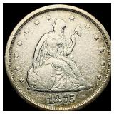 1875-S Twenty Cent Piece ABOUT UNCIRCULATED