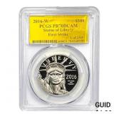 2016-W $100 Platnium Satue of Liberty 1 oz PCGS PR