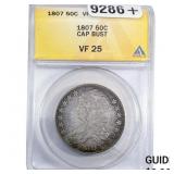1807 Capped Bust Half Dollar ANACS VF25