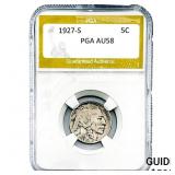 1927-S Buffalo Nickel PGA AU58