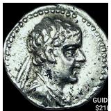 Bactria Eukratides I 170-145 BC Silver Obol CHOIC
