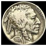 1918-S Buffalo Nickel LIGHTLY CIRCULATED