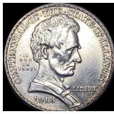 1918 Silver Illinois Half Dollar UNCIRCULATED