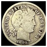 1895 Silver Barber Dime NICELY CIRCULATED